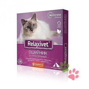 Relaxivet ошейник успокоительный для кошек и мелких собак, 40 см